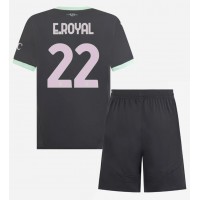 Fotbalové Dres AC Milan Emerson Royal #22 Dětské Alternativní 2024-25 Krátký Rukáv (+ trenýrky)